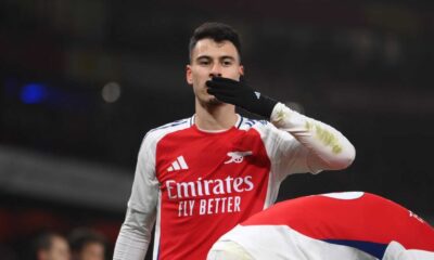 Gabriel Martinelli Arsenal Aston Villa Match 2025