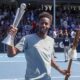 Gaël Monfils Asb Classic 2025 Victory Celebration