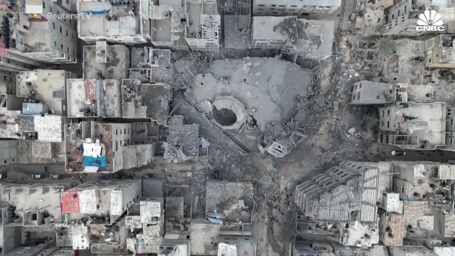 Gaza Destruction Aftermath 2025 Satellite View