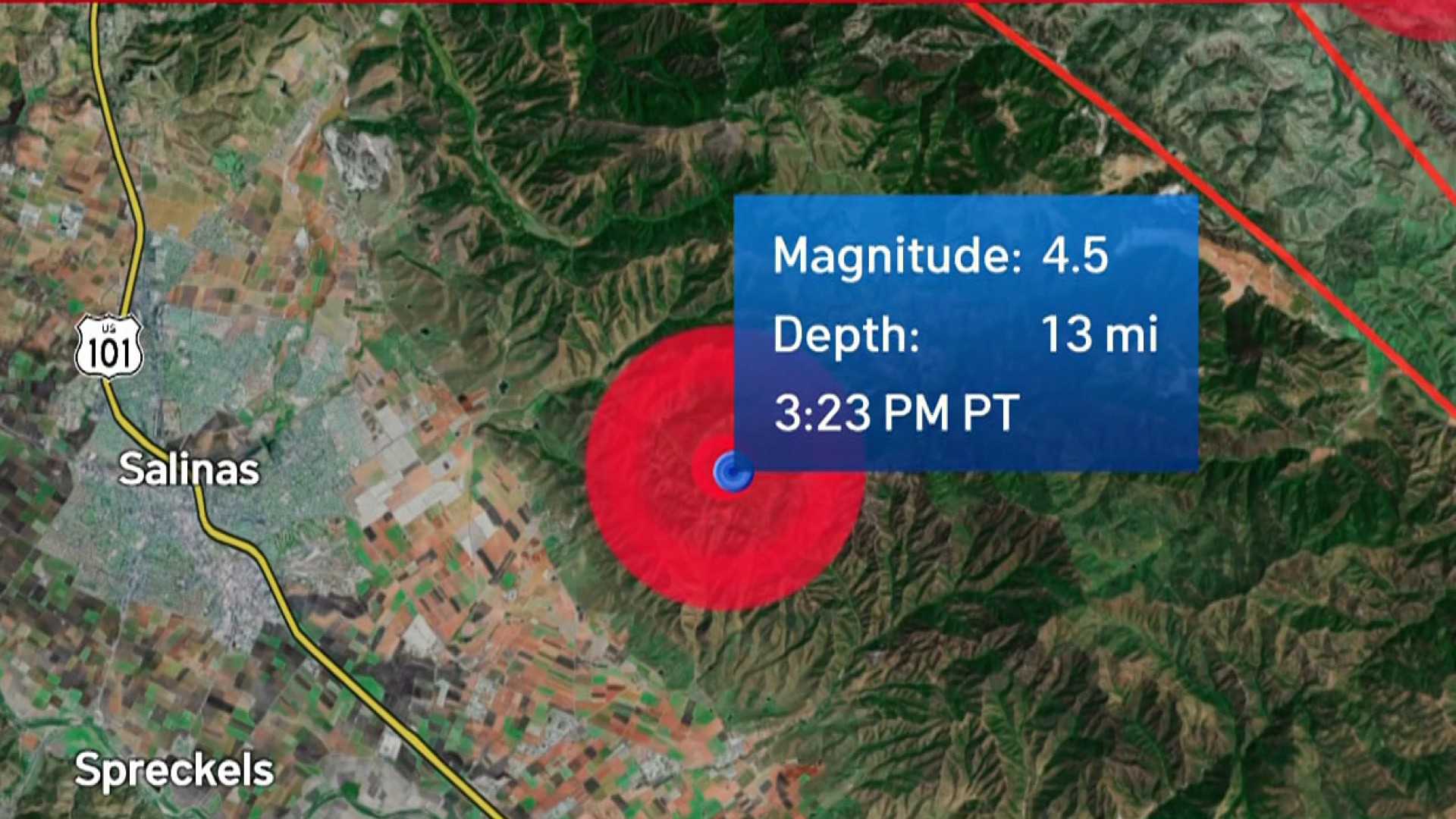 Gilroy California Earthquake Map Usgs