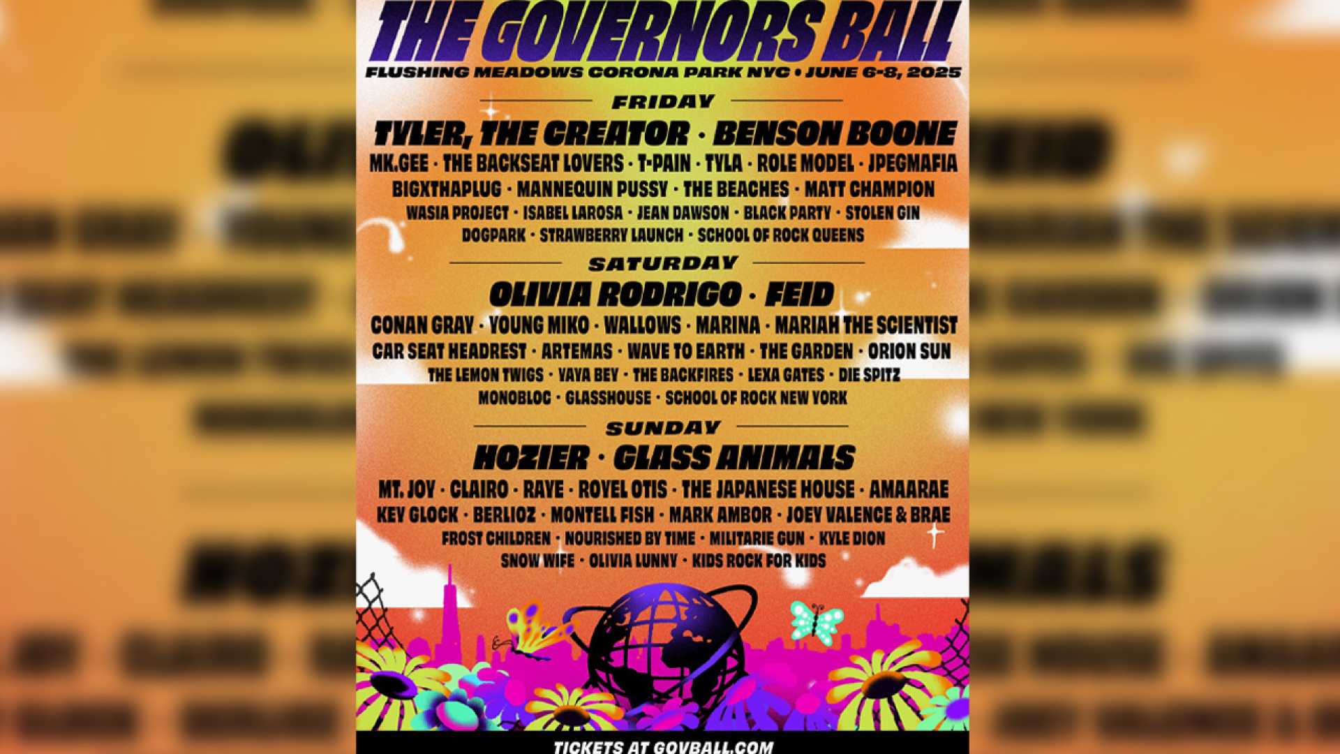 Governors Ball 2025 Flushing Meadows Corona Park Lineup