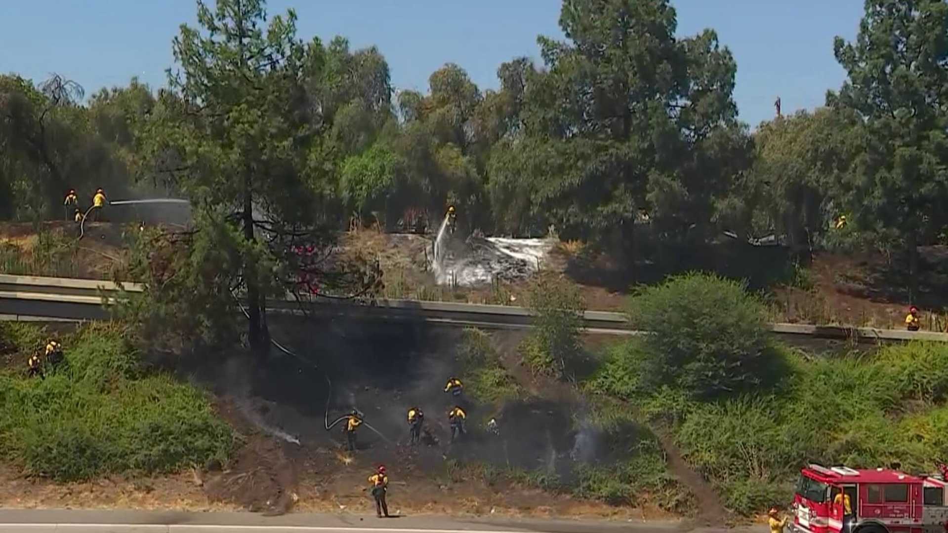 Granada Hills Brush Fire Los Angeles 2023