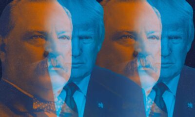 Grover Cleveland And Donald Trump Portraits Side By Side