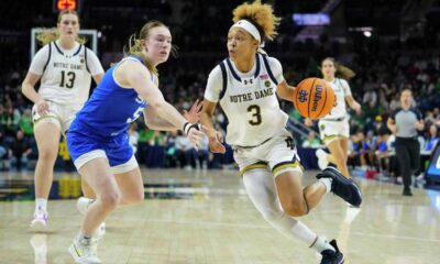 Hannah Hidalgo Notre Dame Basketball Action Shot