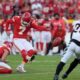 Harrison Butker Kansas City Chiefs Kicking Field Goal