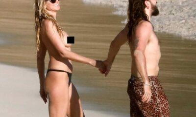 Heidi Klum Tom Kaulitz St. Barts Beach 2025