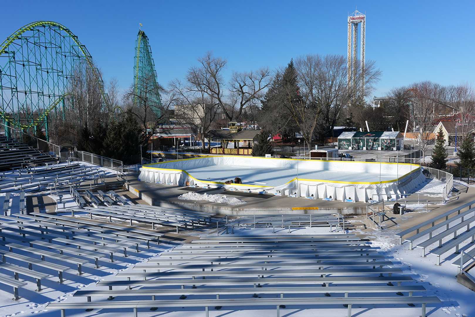 Hockey Day Minnesota 2025 Valleyfair Outdoor Rink