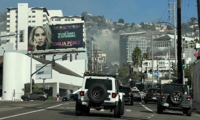 Hollywood Hills Brush Fire 2025 Sunset Boulevard