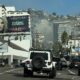 Hollywood Hills Brush Fire 2025 Sunset Boulevard