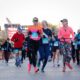 Houston Marathon Runners In Cold Weather Gear