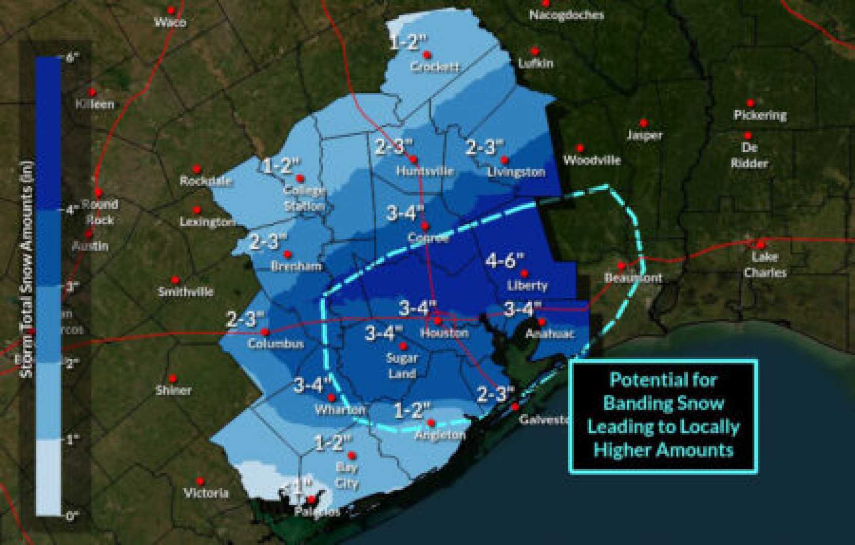 Houston Winter Storm 2025 Snow And Ice