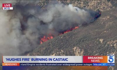 Hughes Fire Castaic California Aerial View