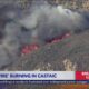 Hughes Fire Castaic California Aerial View