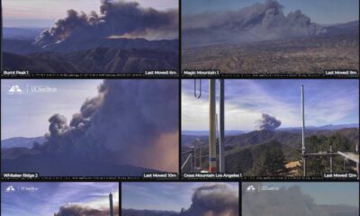 Hughes Fire Castaic Lake Aerial View