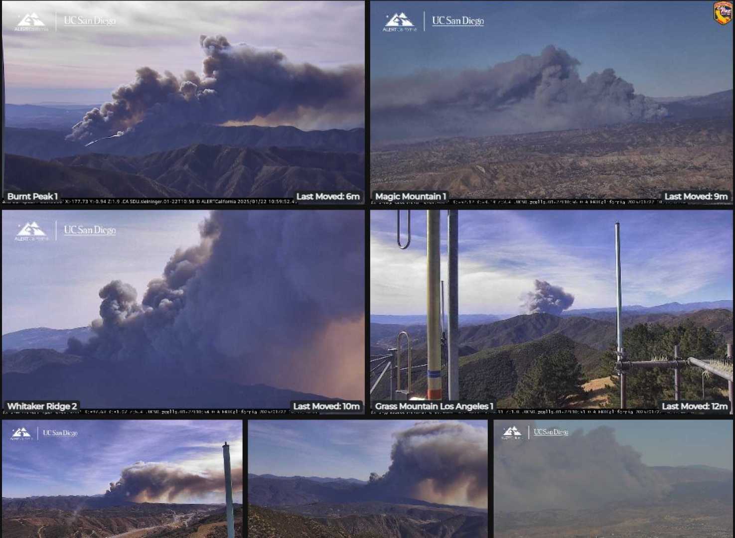 Hughes Fire Castaic Lake Aerial View