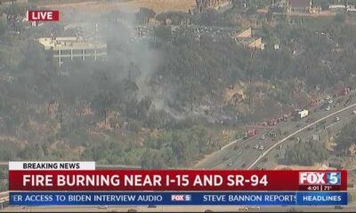 I 15 Freeway Brush Fires San Diego County