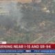 I 15 Freeway Brush Fires San Diego County