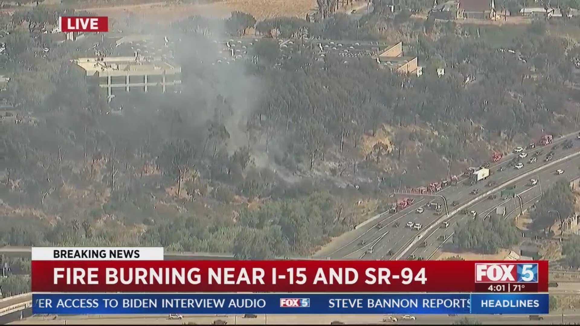 I 15 Freeway Brush Fires San Diego County