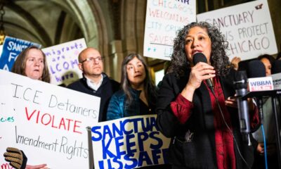 Ice Agents At Chicago School Protest