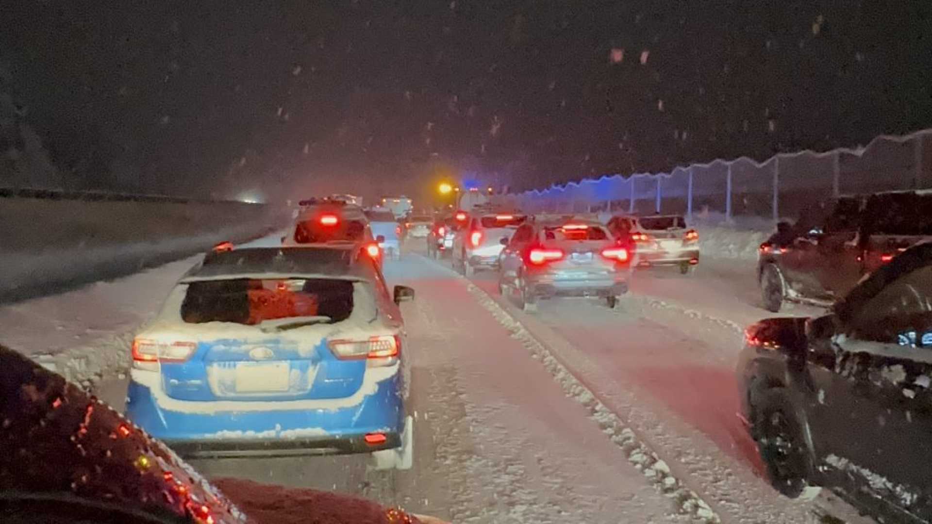 Icy Roads Colorado Interstate 70 Winter Storm