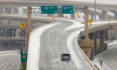 Icy Roads Dallas Texas Winter Weather