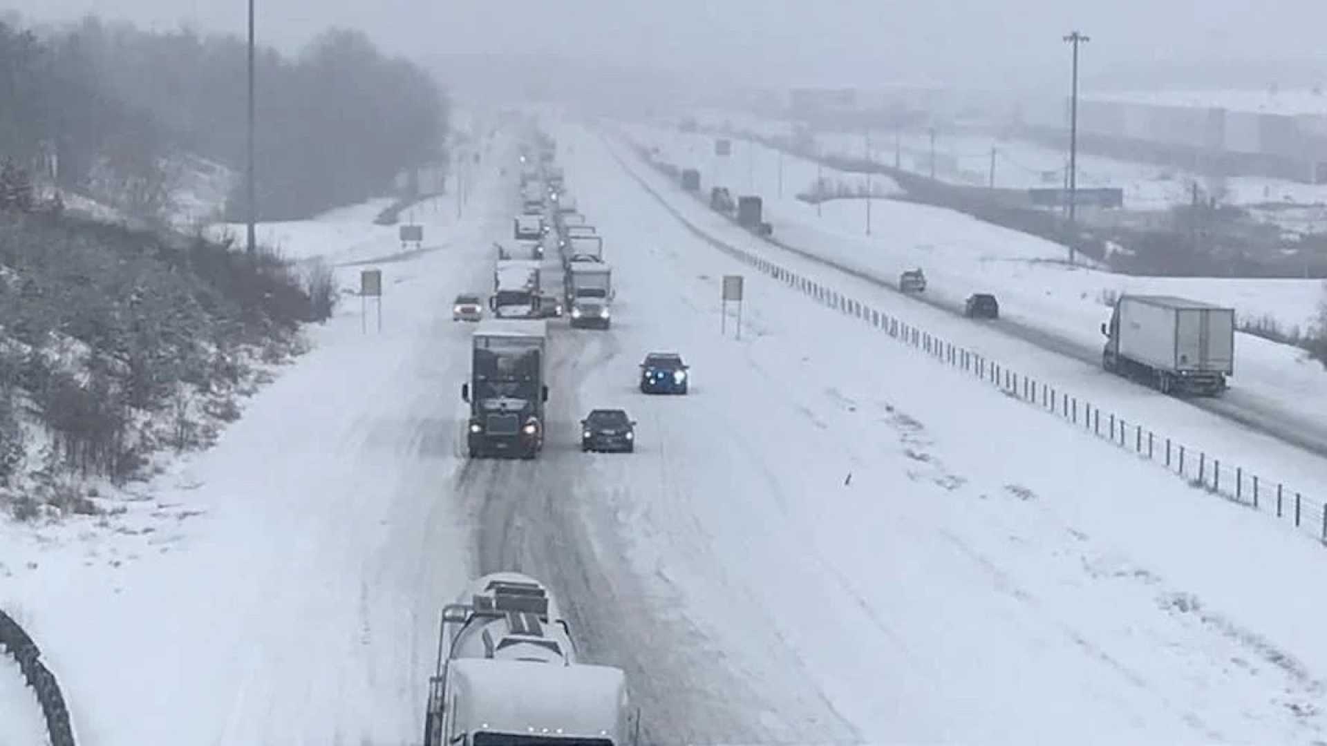 Icy Roads East Tennessee Kentucky Winter Storm