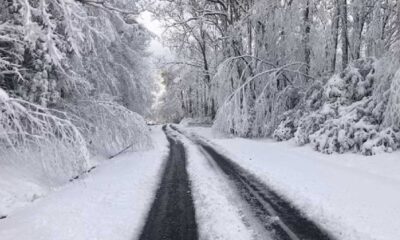 Icy Roads North Carolina Mountains Winter 2025