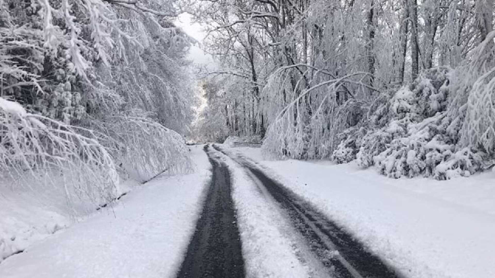 Icy Roads North Carolina Mountains Winter 2025