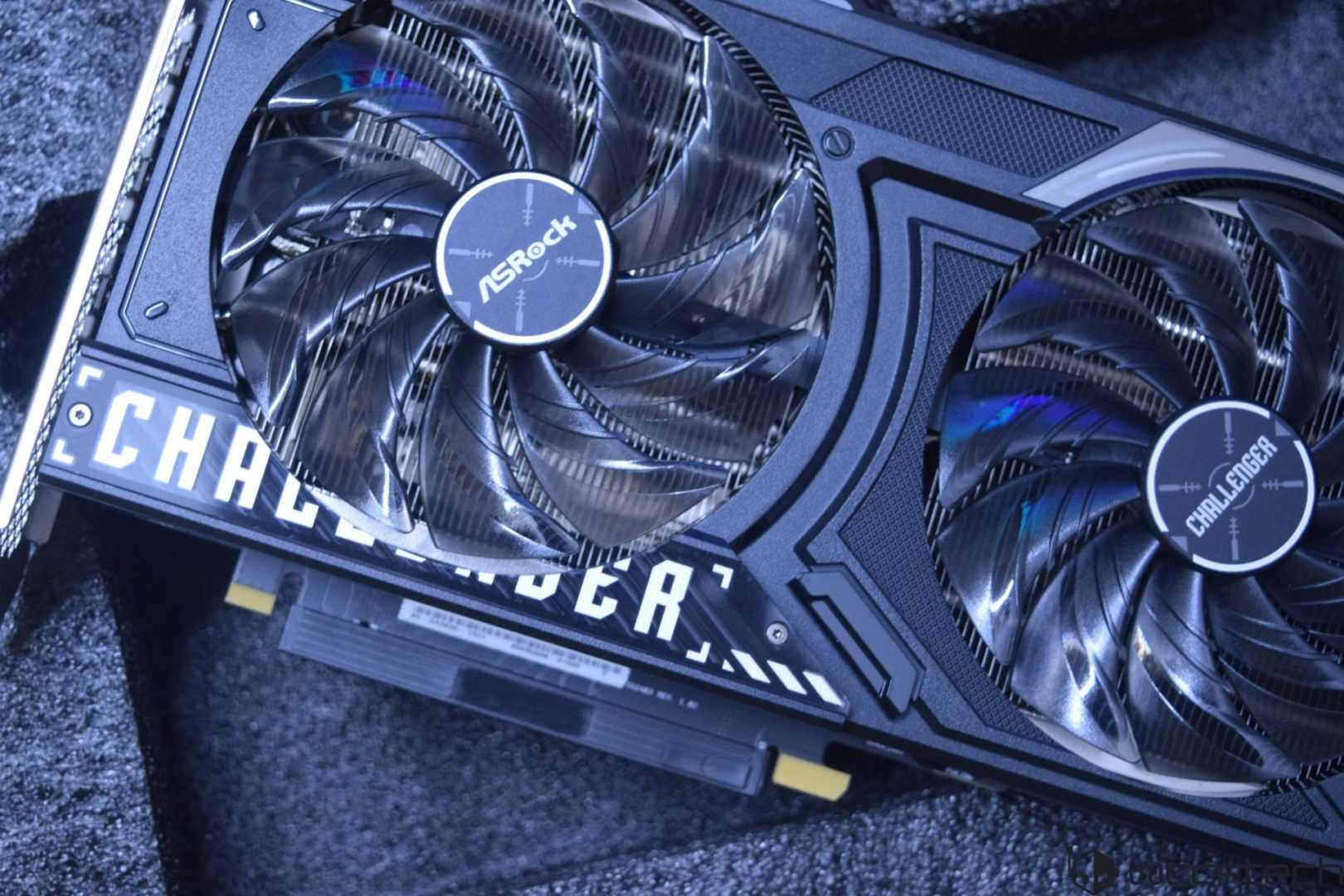 Intel Arc B570 Graphics Card Close Up