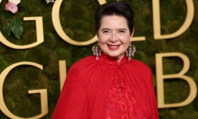 Isabella Rossellini Golden Globes 2024 Red Dress