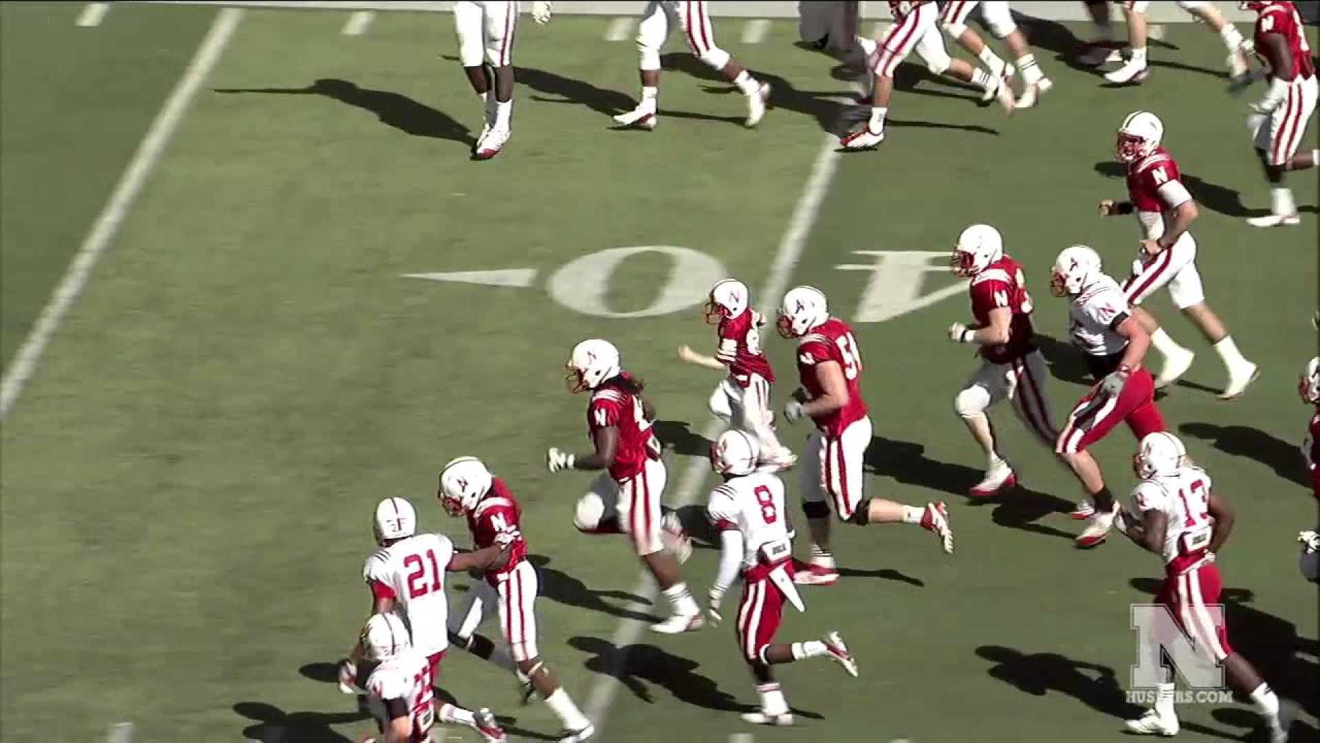 Jack Hoffman Nebraska Touchdown 2013 Spring Game