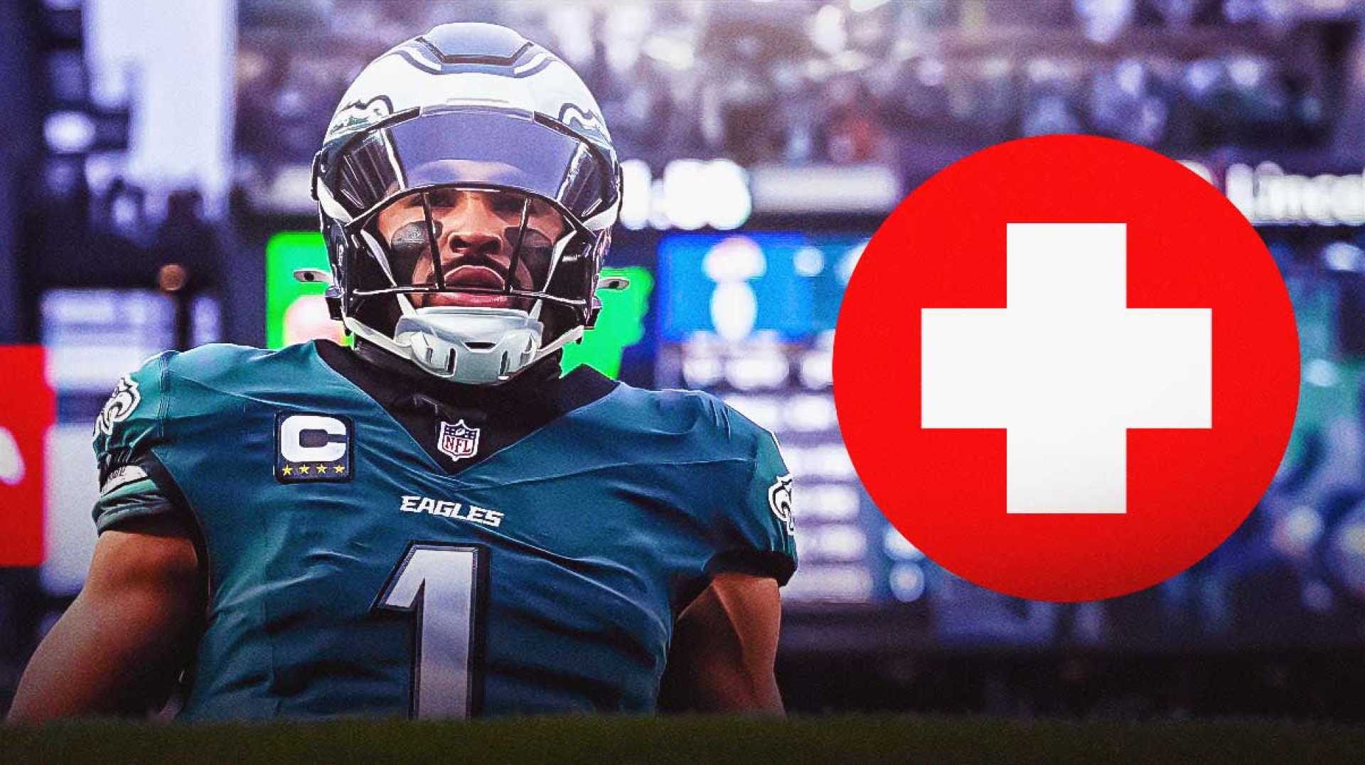 Jalen Hurts Injury Playoff Game Rams Vs Eagles