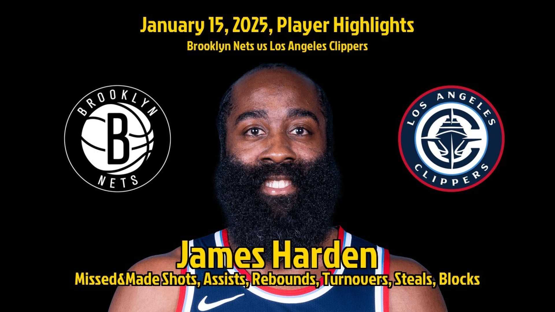 James Harden La Clippers Game January 2025