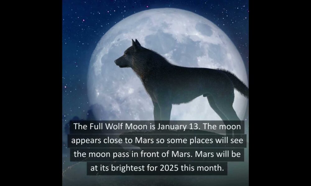 January 2025 Full Wolf Moon to Coincide with Major Celestial Events