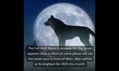 January 2025 Full Wolf Moon With Mars