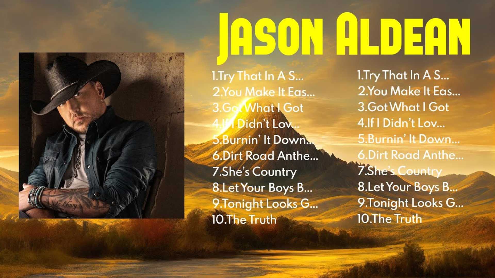 Jason Aldean Full Throttle Tour 2025 Poster