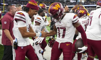 Jayden Daniels Terry Mclaurin Touchdown Celebration