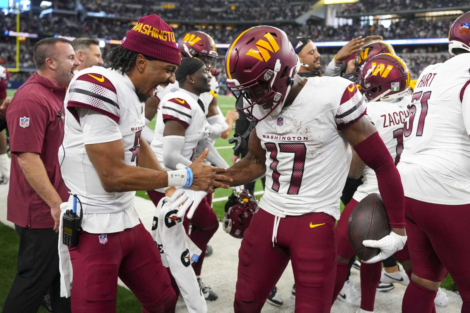 Jayden Daniels Terry Mclaurin Touchdown Celebration