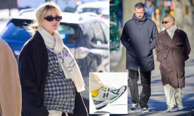 Jennifer Lawrence New Balance Sneakers Maternity Style