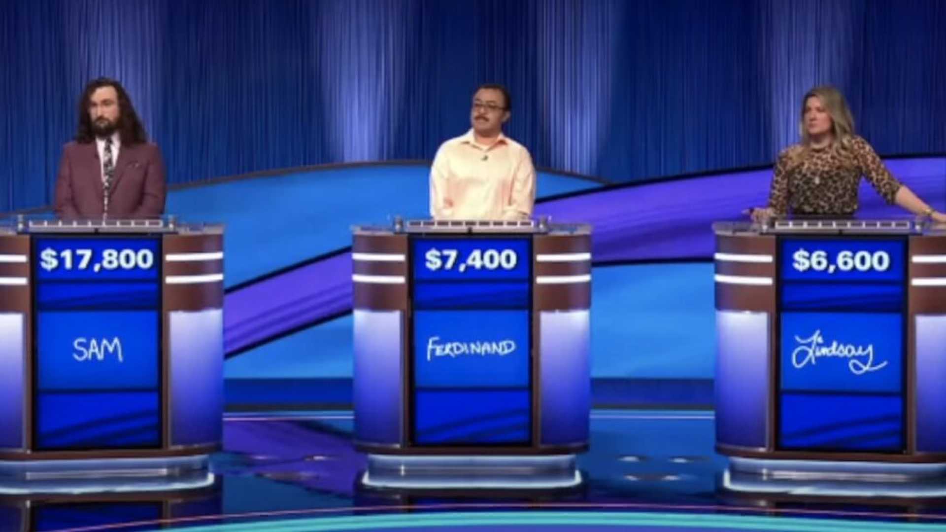 Jeopardy! 2025 Semifinal Contestants On Stage