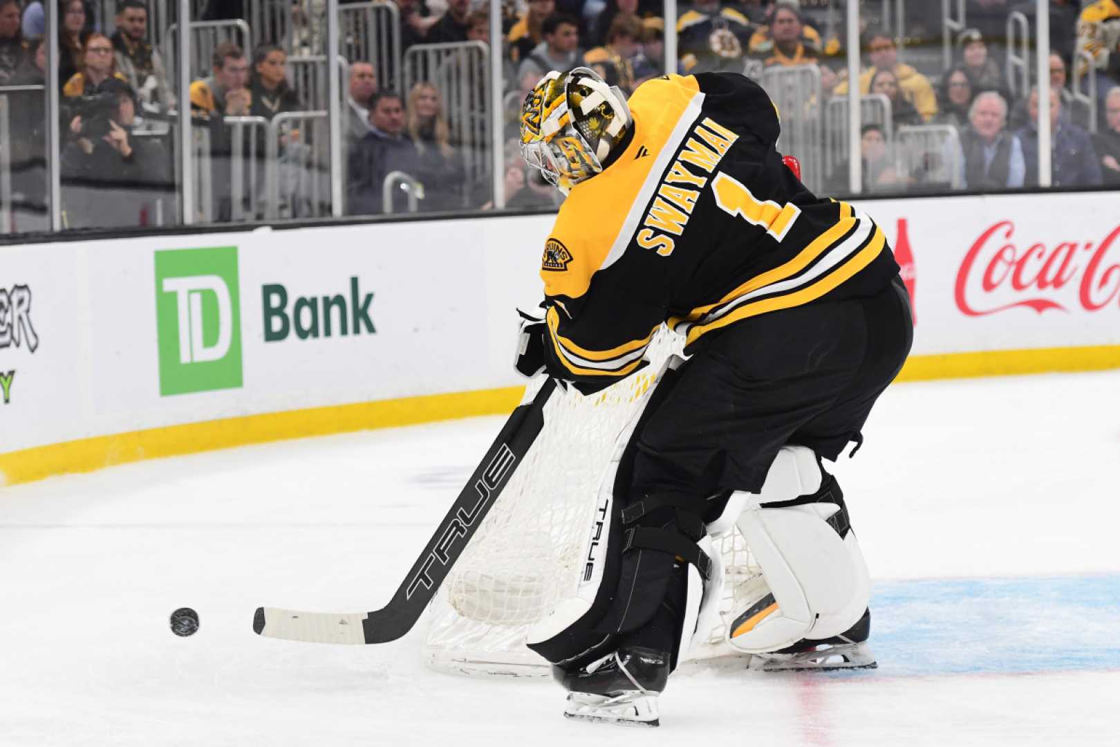 Jeremy Swayman Bruins Practice Td Garden