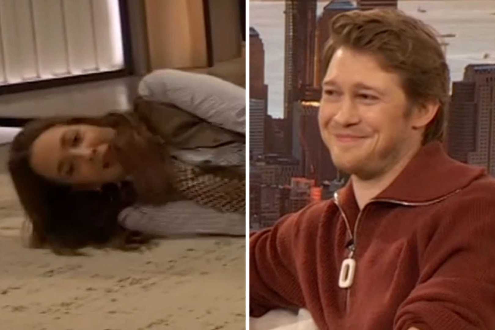 Joe Alwyn Drew Barrymore Show Sausage Acting Exercise