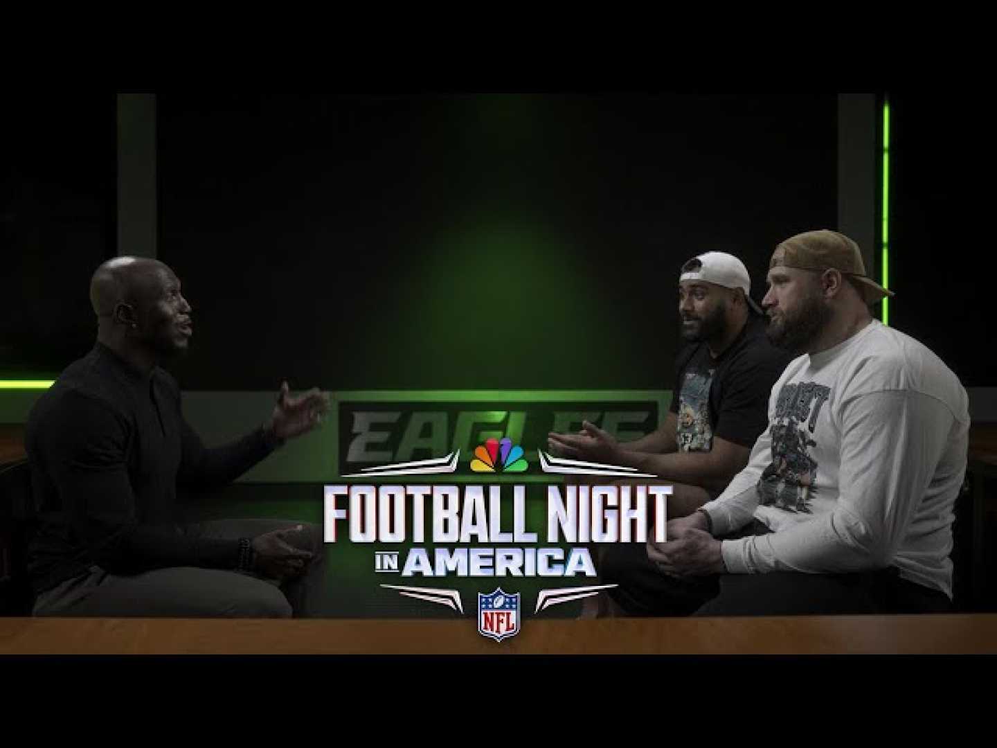 Jordan Mailata Lane Johnson Devin Mccourty Interview