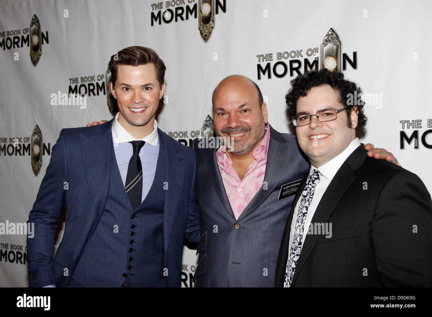 Josh Gad Casey Nicholaw Book Of Mormon Broadway