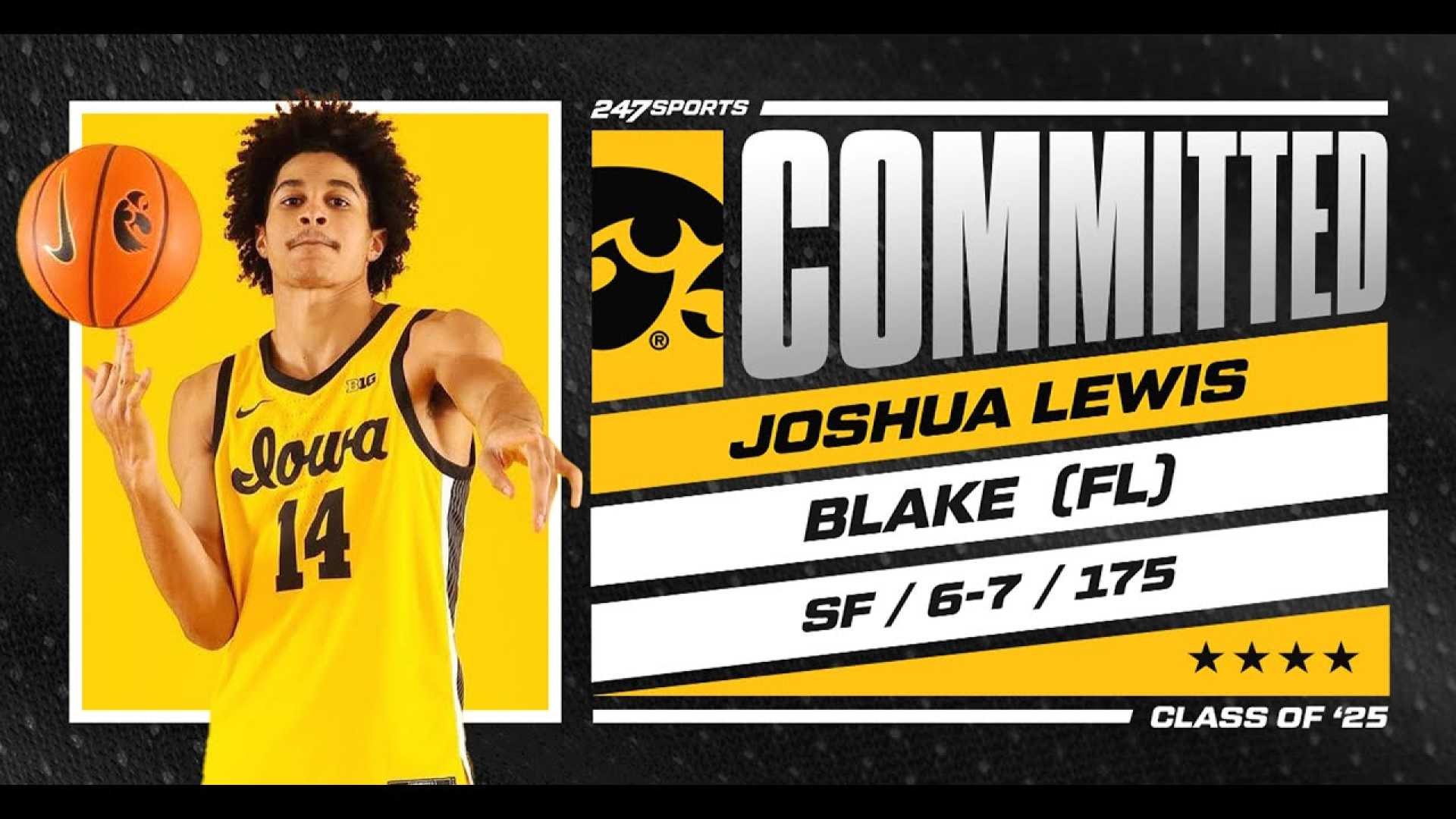 Joshua Lewis Basketball Player Iowa Commitment