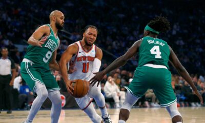 Jrue Holiday Derrick White Celtics Game Action