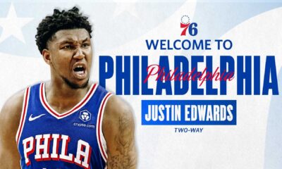 Justin Edwards Nba Debut Philadelphia 76ers