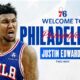 Justin Edwards Nba Debut Philadelphia 76ers