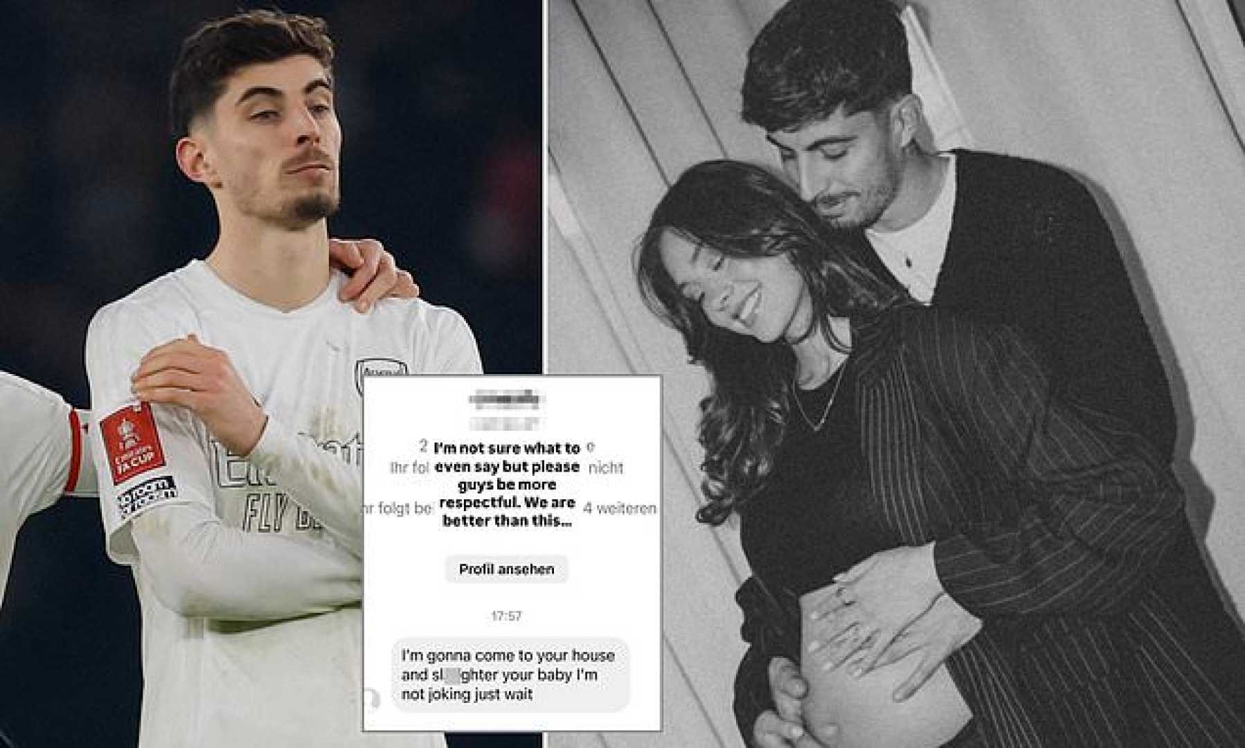 Kai Havertz Arsenal Instagram Abuse Screenshot