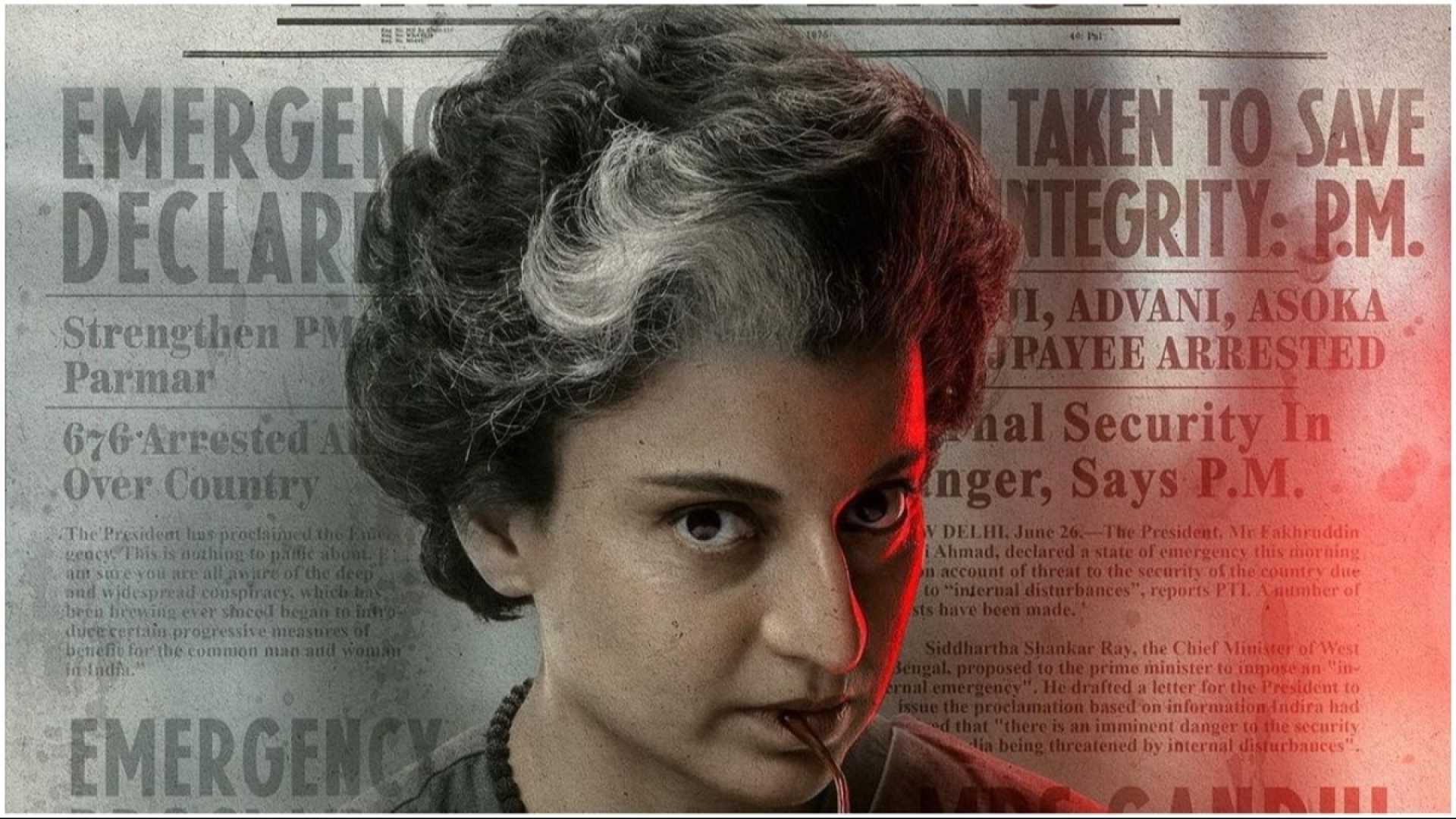 Kangana Ranaut Emergency Movie Poster